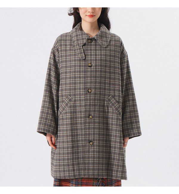 BEAMSBOY「ガンクラブ チェック コート」|ダッフルコート|
