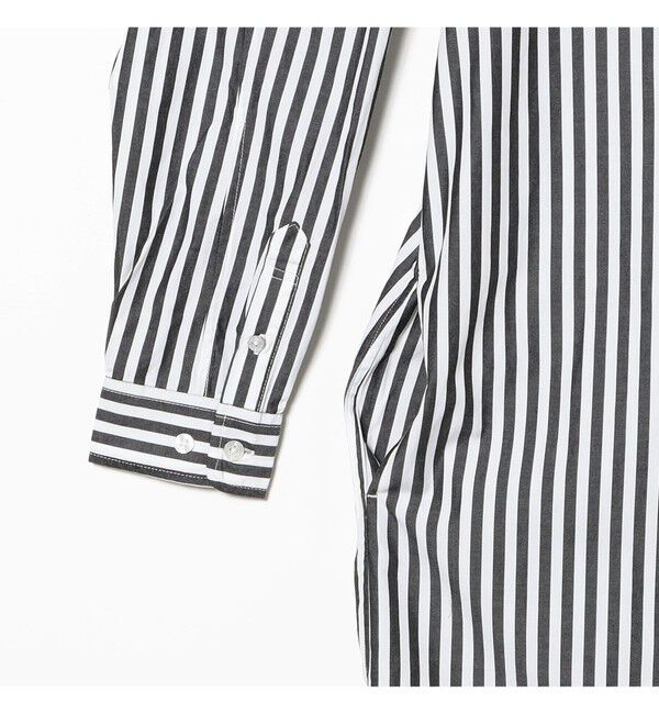 BEAMSBOY「ストライプ BD ワンピース ロングスリーブ」|ワンピース|