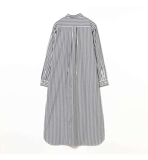 BEAMSBOY「ストライプ BD ワンピース ロングスリーブ」|ワンピース|