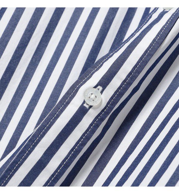 BEAMSBOY「ストライプ BD ワンピース ロングスリーブ」|ワンピース|