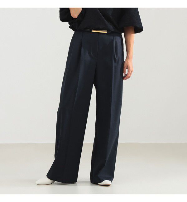 Demi-Luxe BEAMS 「エディター東原妙子 &times; Demi-Luxe BEAMS / ツイル イージー ストレート パンツ」|チノ|