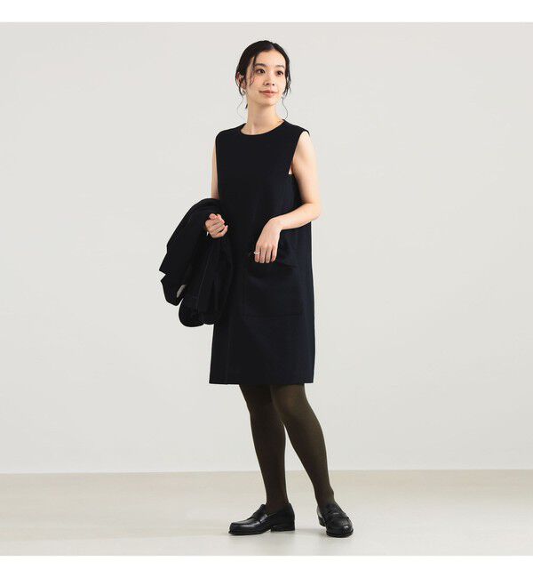 Demi-Luxe BEAMS 「AK+1 / ウール ソリッド ミニワンピース」|ワンピース|