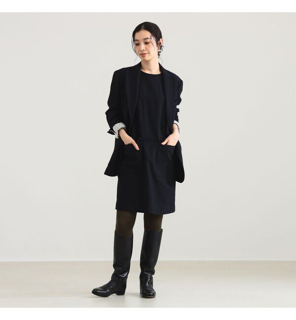 Demi-Luxe BEAMS 「AK+1 / ウール ソリッド ミニワンピース」|ワンピース|