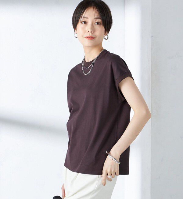 SHIPS for women「SHIPS Primary Navy Label: ニュー スヴィン コットン フレンチ スリーブ」|タンクトップ|