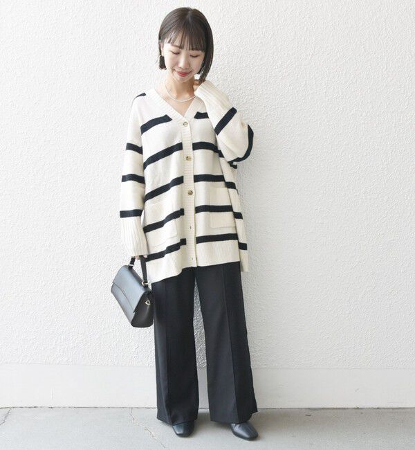 SHIPS any「SHIPS any: AQUA カシミヤ ミックス Vネック ニット カーディガン」|カーディガン|