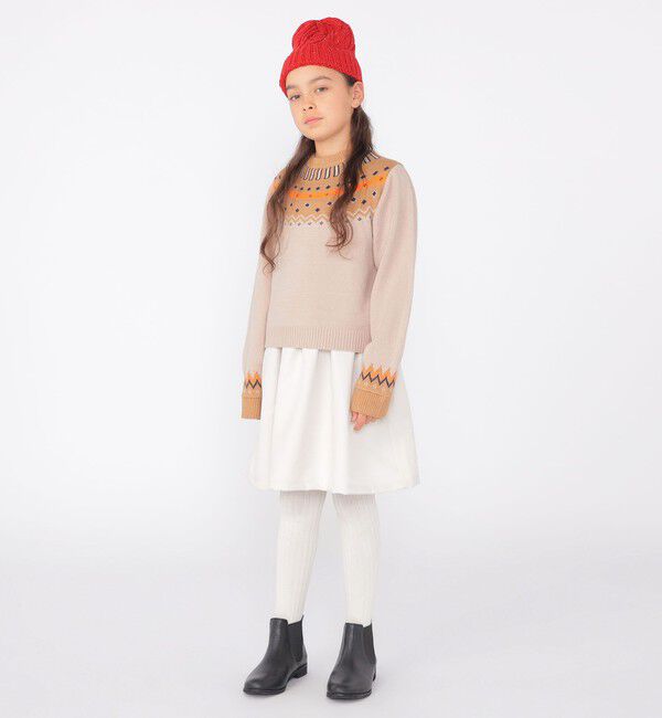 SHIPS KIDS「SHIPS KIDS:145～160cm / ＜手洗い可能＞ ノルディック レイヤード ワンピース」|ワンピース|