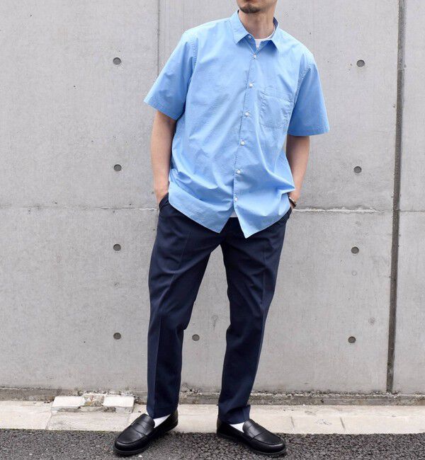 SHIPS any「SHIPS any: ブルーパレット ソリッド / ストライプ リラックス レギュラーカラー シャツ◇」|シャツ・ブラウス|