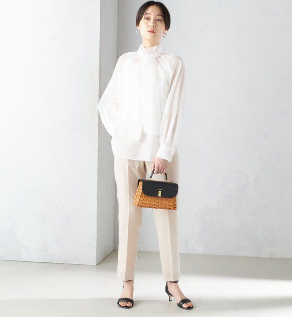 SHIPS for women「〈接触冷感/手洗い可能〉トリアセテート混 テーパード パンツ（セットアップ対応）◇」|その他|