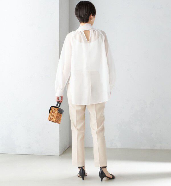 SHIPS for women「〈接触冷感/手洗い可能〉トリアセテート混 テーパード パンツ（セットアップ対応）◇」|その他|