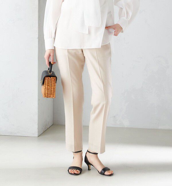 SHIPS for women「〈接触冷感/手洗い可能〉トリアセテート混 テーパード パンツ（セットアップ対応）◇」|その他|