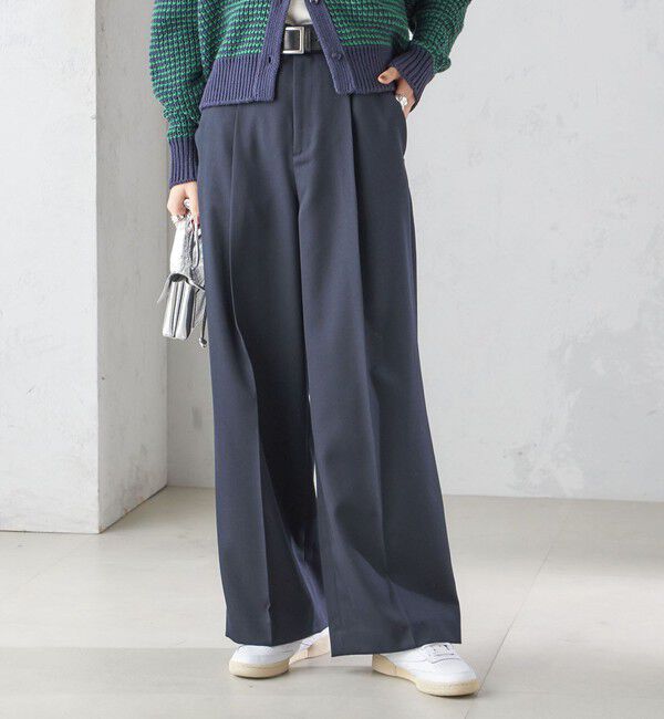 SHIPS for women「ウエスト ベルト デザイン セミワイド パンツ」|その他|