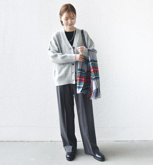 SHIPS for women「〈手洗い可能〉7G ウール カシミヤ Vネック カーディガン」|カーディガン|