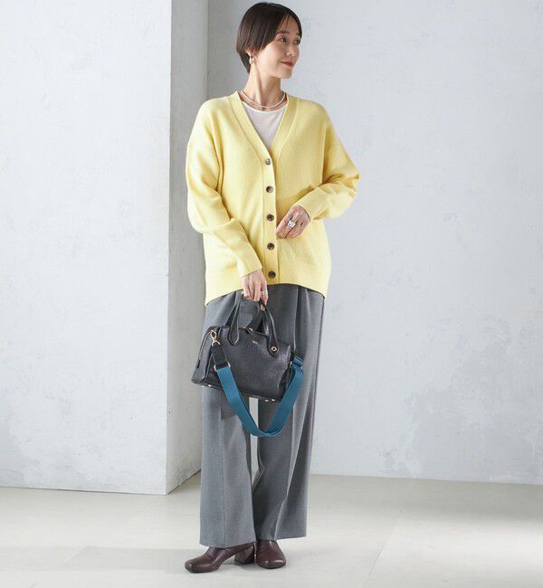 SHIPS for women「〈手洗い可能〉7G ウール カシミヤ Vネック カーディガン」|カーディガン|