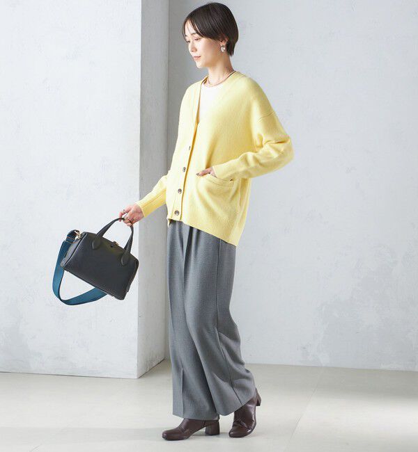 SHIPS for women「〈手洗い可能〉7G ウール カシミヤ Vネック カーディガン」|カーディガン|