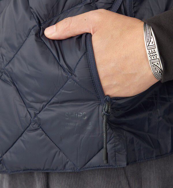 SHIPS「【SHIPS別注】TAION:〈手洗い可能〉パッカブル インナーダウン ジレ (ベスト)」|ダウンベスト・ベスト|