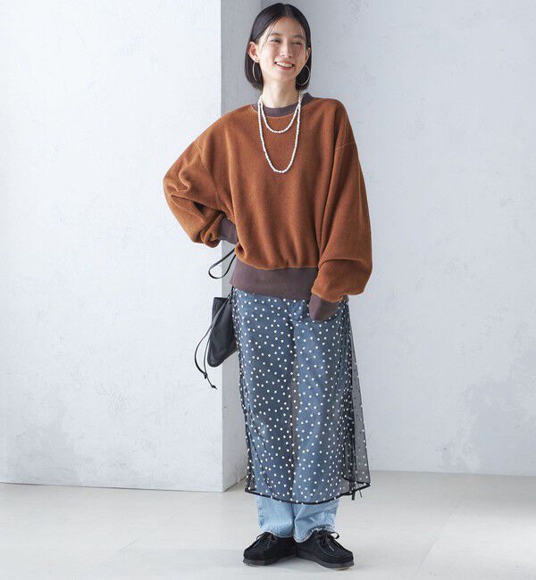 SHIPS for women「onit:〈洗濯機可能〉フリース ショート トップス」|Tシャツ・カットソー|