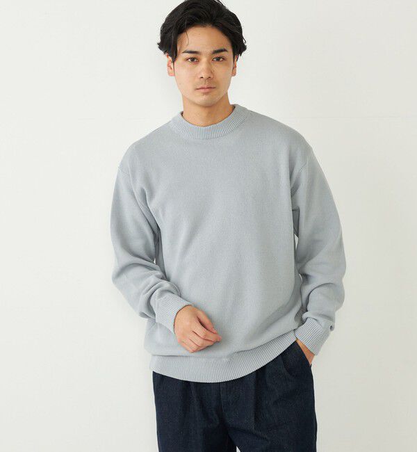 SHIPS Colors 「SHIPS Colors:〈洗濯機可能〉CAVE(R) ロングスリーブ ニット◇」|ニット・セーター|ライトグレー