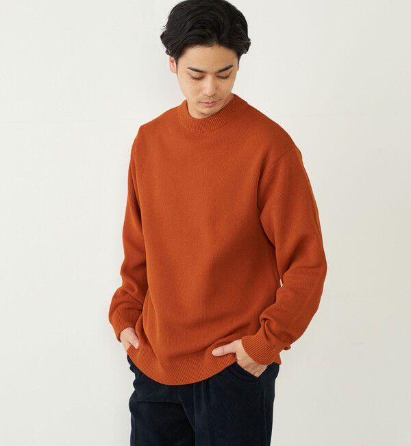 SHIPS Colors 「SHIPS Colors:〈洗濯機可能〉CAVE(R) ロングスリーブ ニット◇」|ニット・セーター|オレンジ