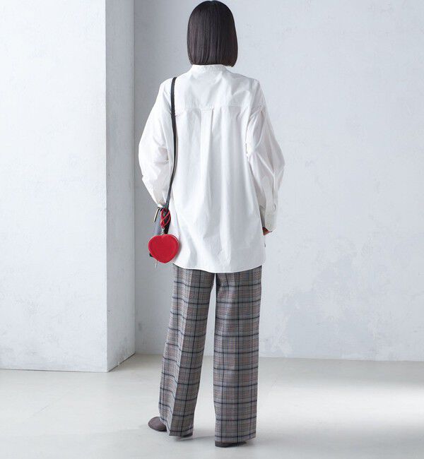 SHIPS for women「〈洗濯機可能〉ピンタック バンド カラー シャツ」|シャツ・ブラウス|