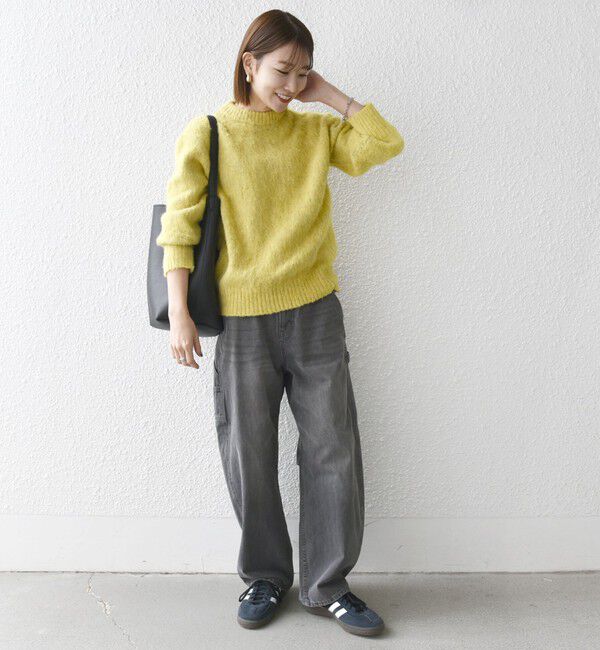 SHIPS any「SHIPS any:〈手洗い可能〉シャギー クルーネック ニット プルオーバー」|ニット・セーター|