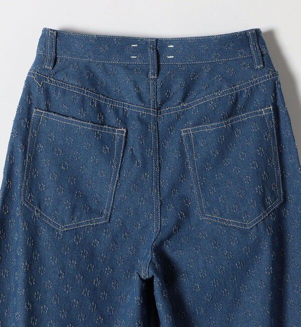 SHIPS any「bon_meur:〈洗濯機可能〉クラッシュ デニム ワイド パンツ」|デニム|