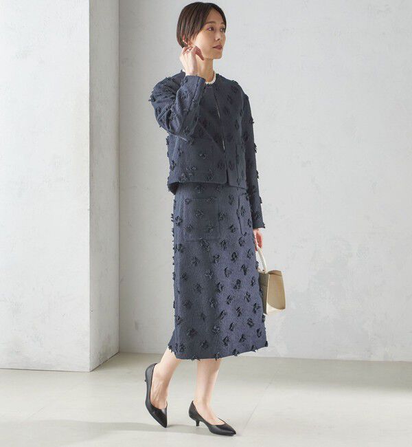 SHIPS for women「IFANSI ノーカラー ジャケット（セレモニー対応可）」|ノーカラージャケット|