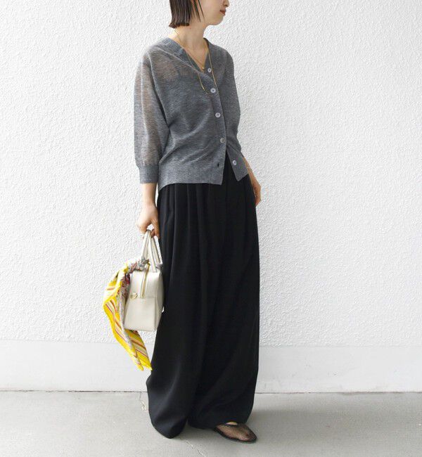 SHIPS for women「〈手洗い可能〉ラミー混 シアー カーディガン」|カーディガン|