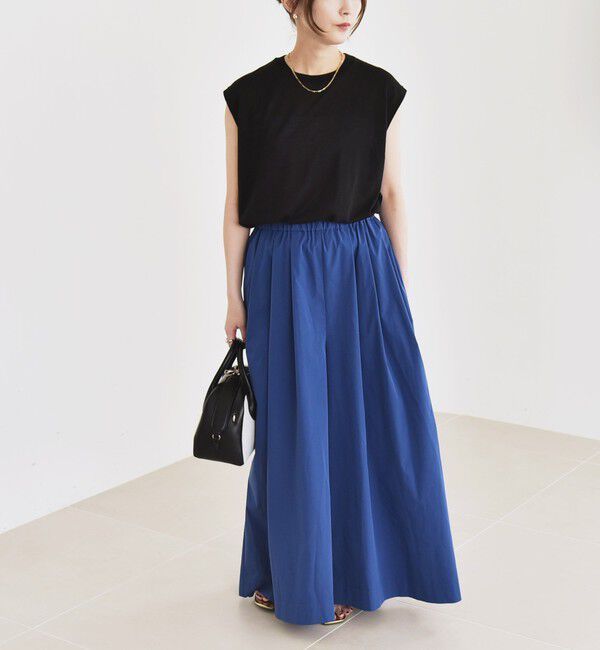 quaranciel「quaranciel:〈洗濯機可能〉タイプライター ギャザー ワイド キュロット パンツ」|その他|