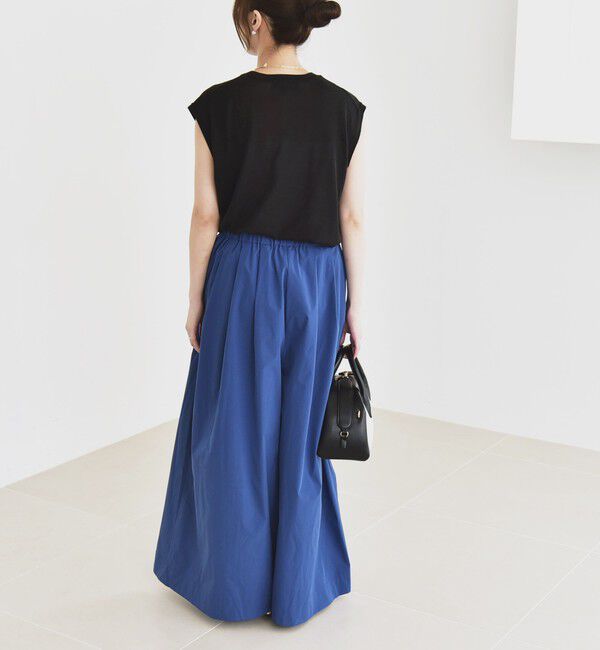 quaranciel「quaranciel:〈洗濯機可能〉タイプライター ギャザー ワイド キュロット パンツ」|その他|