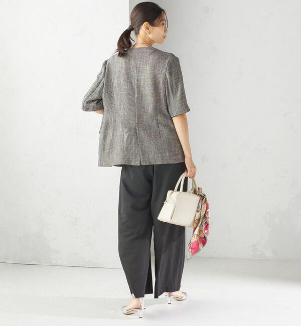 SHIPS for women「〈手洗い可能〉ドット / 無地 タック ギャザー ワイド パンツ」|その他|