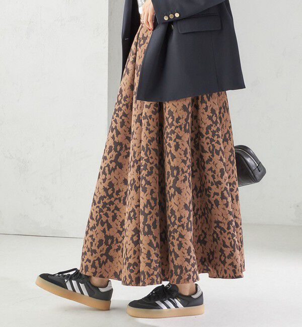 SHIPS for women「〈手洗い可能〉タフタ タック フレア スカート」|スカート|