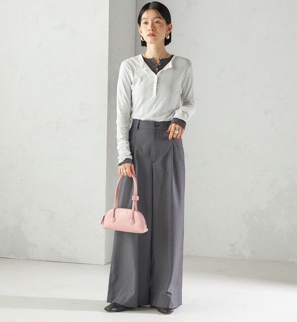 SHIPS for women「〈手洗い可能〉ソフィー ツイル ストレッチ ポケット デザイン パンツ」|スラックス|