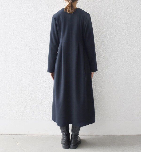 SHIPS any「SHIPS any: エア ニードル クルーネック タック フレア ワンピース」|ワンピース|