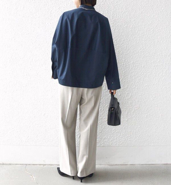 SHIPS for women「〈手洗い可能〉ピンタック ドルマン 長袖 シャツ」|シャツ・ブラウス|