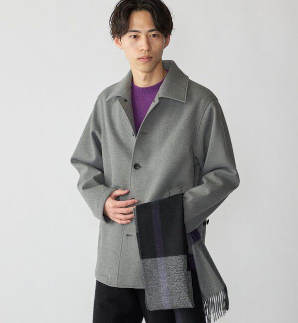 SHIPS「SHIPS: カシミヤ ダブルフェイス チェック マフラー」|マフラー|