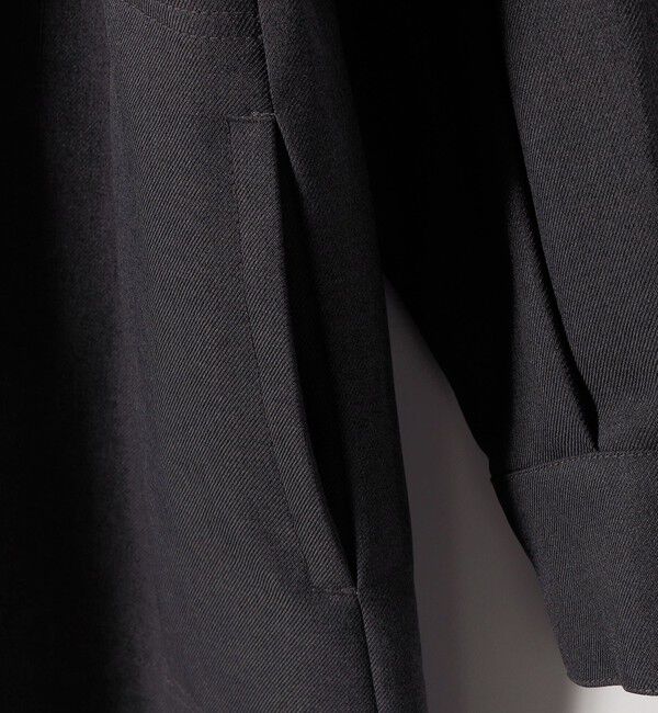 SHIPS any「SHIPS any:〈洗濯機可能〉サージ スキッパー シャツ ワンピース」|ワンピース|