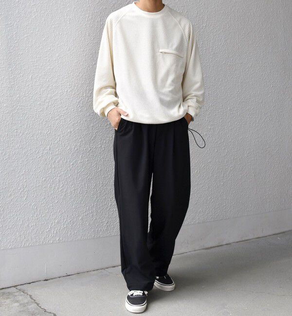 SHIPS any「SHIPS any:〈洗濯機可能〉グリッド フリース スピンドル ポケット プルオーバー◇」|スウェット・ジャージ|