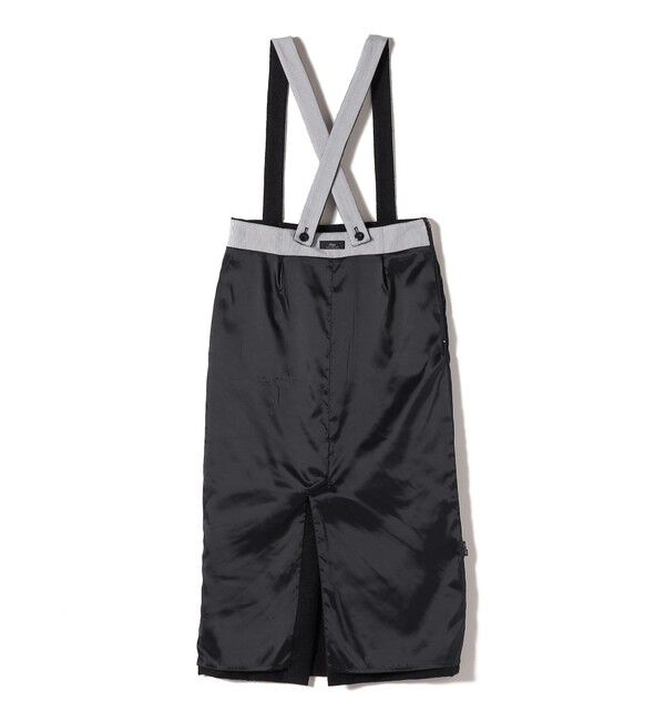 SHIPS for women「SHIPS Primary Navy Label:プードル ツイード サスペンダー スカート」|スカート|