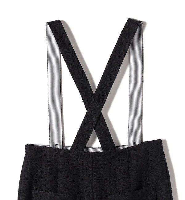 SHIPS for women「SHIPS Primary Navy Label:プードル ツイード サスペンダー スカート」|スカート|