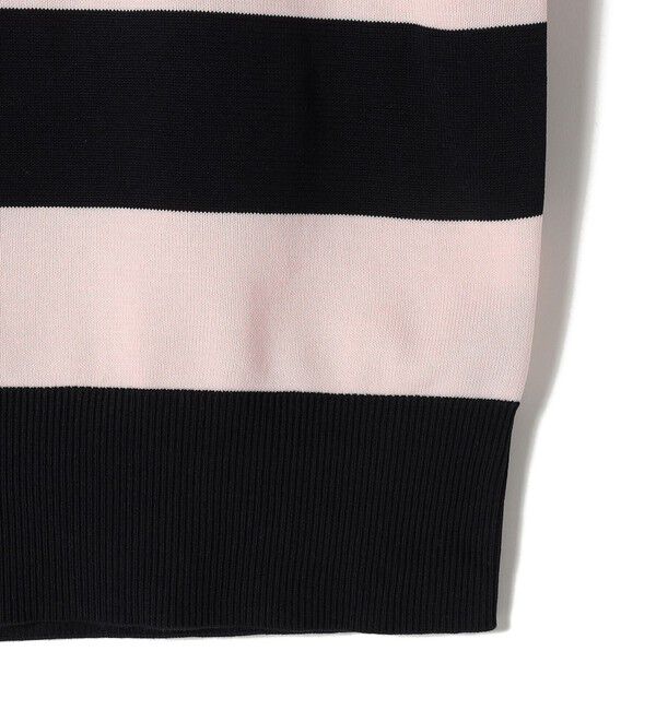 SHIPS for women「SHIPS Primary Navy Label:ガス コットン ワイド ボーダー クルーネック」|ニット・セーター|