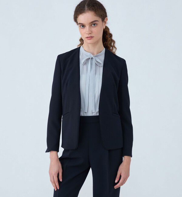 Ballsey「ドライダブルクロス ノーカラージャケット」|ノーカラージャケット|