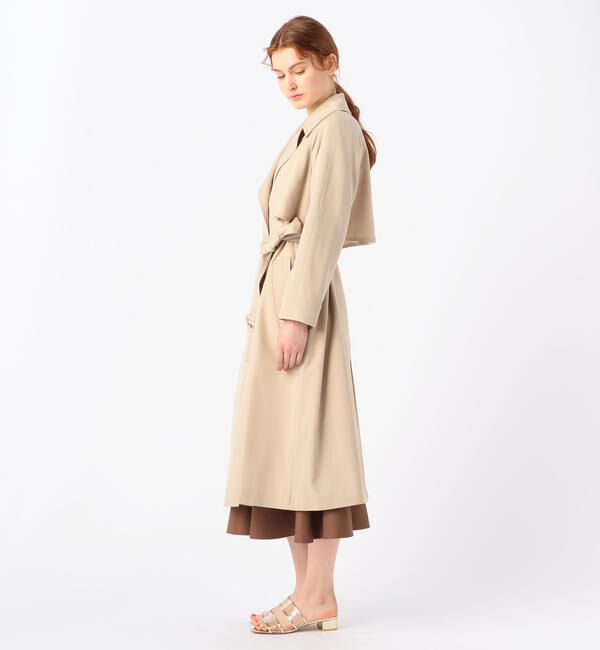 Ballsey「ウールギャバジン ガウンコート」|トレンチコート|