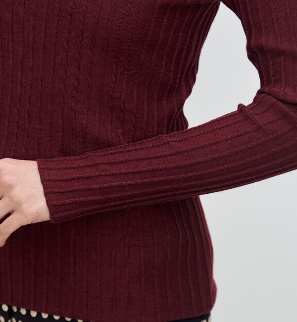 TOMORROWLAND collection「カシミヤシルクリブ クルーネックプルオーバー」|ニット・セーター|