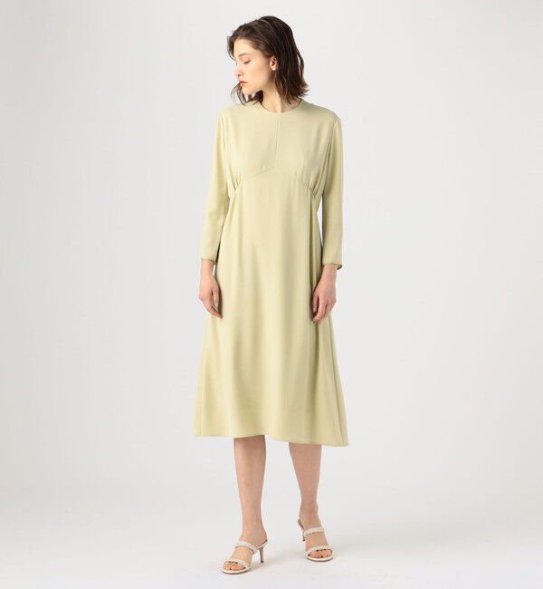 Ballsey「パウダリーサテン バックタックワンピース」|ワンピース|