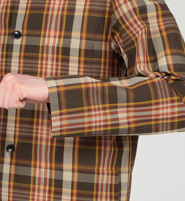 TOMORROWLAND MENS「クレープコットン コックジャケット」|ブルゾン・スタジャン|