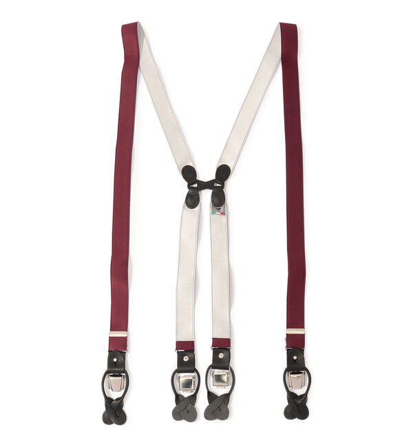 TOMORROWLAND GOODS「TOMORROWLAND ソリッド サスペンダー」|サスペンダー|37 ダークレッド