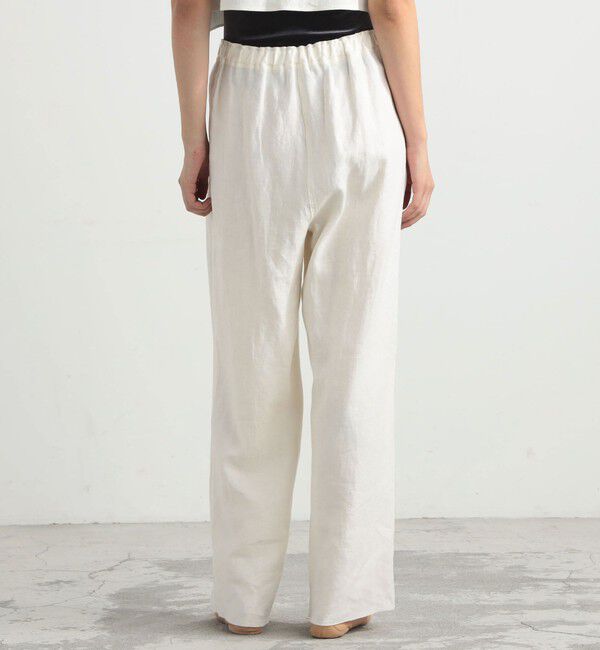 BACCA「リネンツイル タックワイドパンツ」|その他|