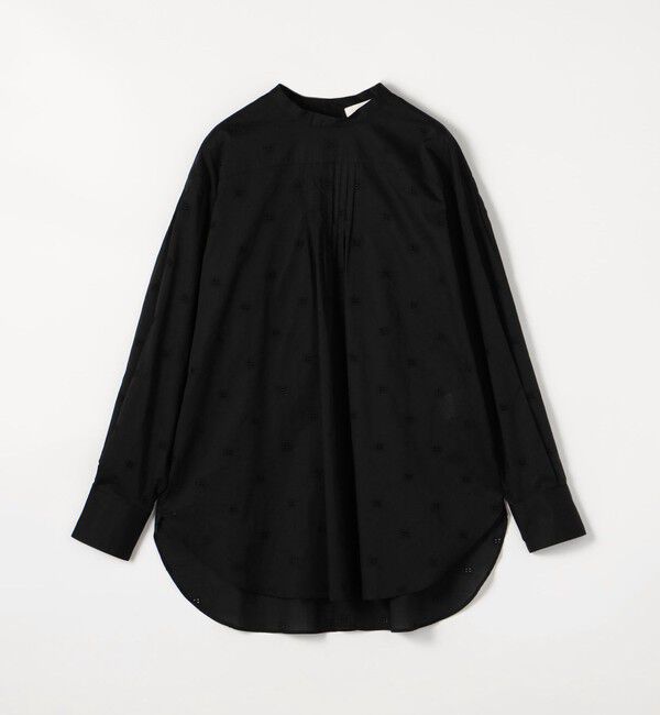 Ballsey「Bモチーフエンブロイダリー スタンドカラーブラウス」|シャツ・ブラウス|