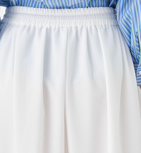 MACPHEE「シアーサッカーギャザーロングスカート」|スカート|