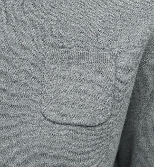 CABaN「コットンカシミヤ ポケットプルオーバー」|ニット・セーター|